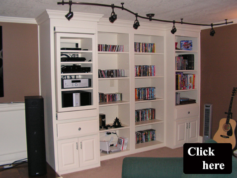 Built in bookshelves Johnson County